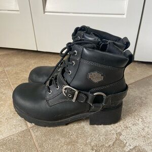 Harley-Davidson Black Leather Boots